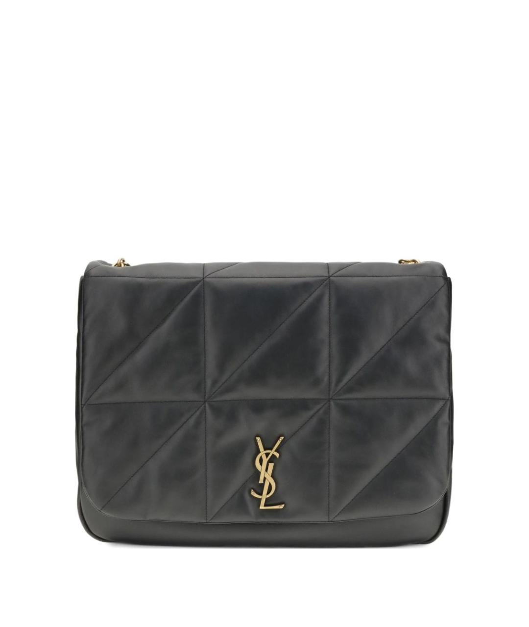SAINT LAURENT Черная кожаная сумка через плечо, фото 5