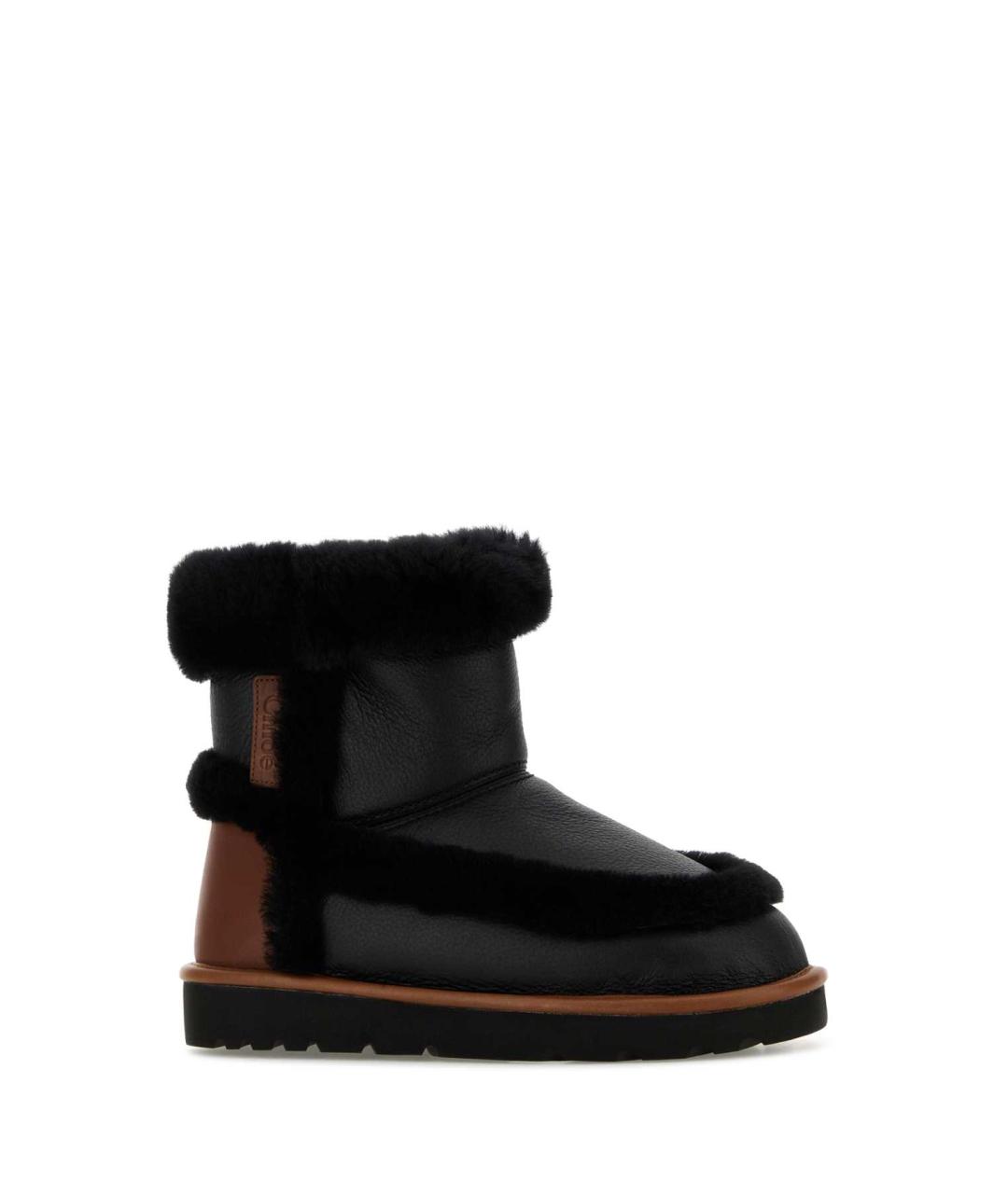 CHLOE Черные кожаные ботинки, фото 2