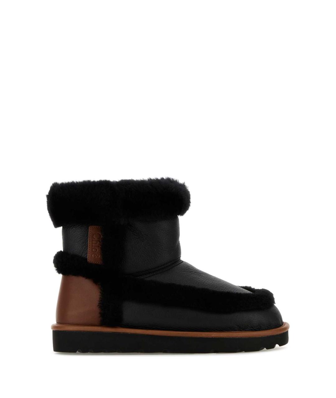 CHLOE Черные кожаные ботинки, фото 1