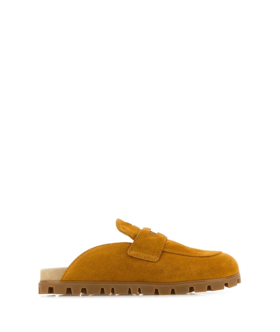 MIU MIU Горчичные замшевые сабо, фото 1