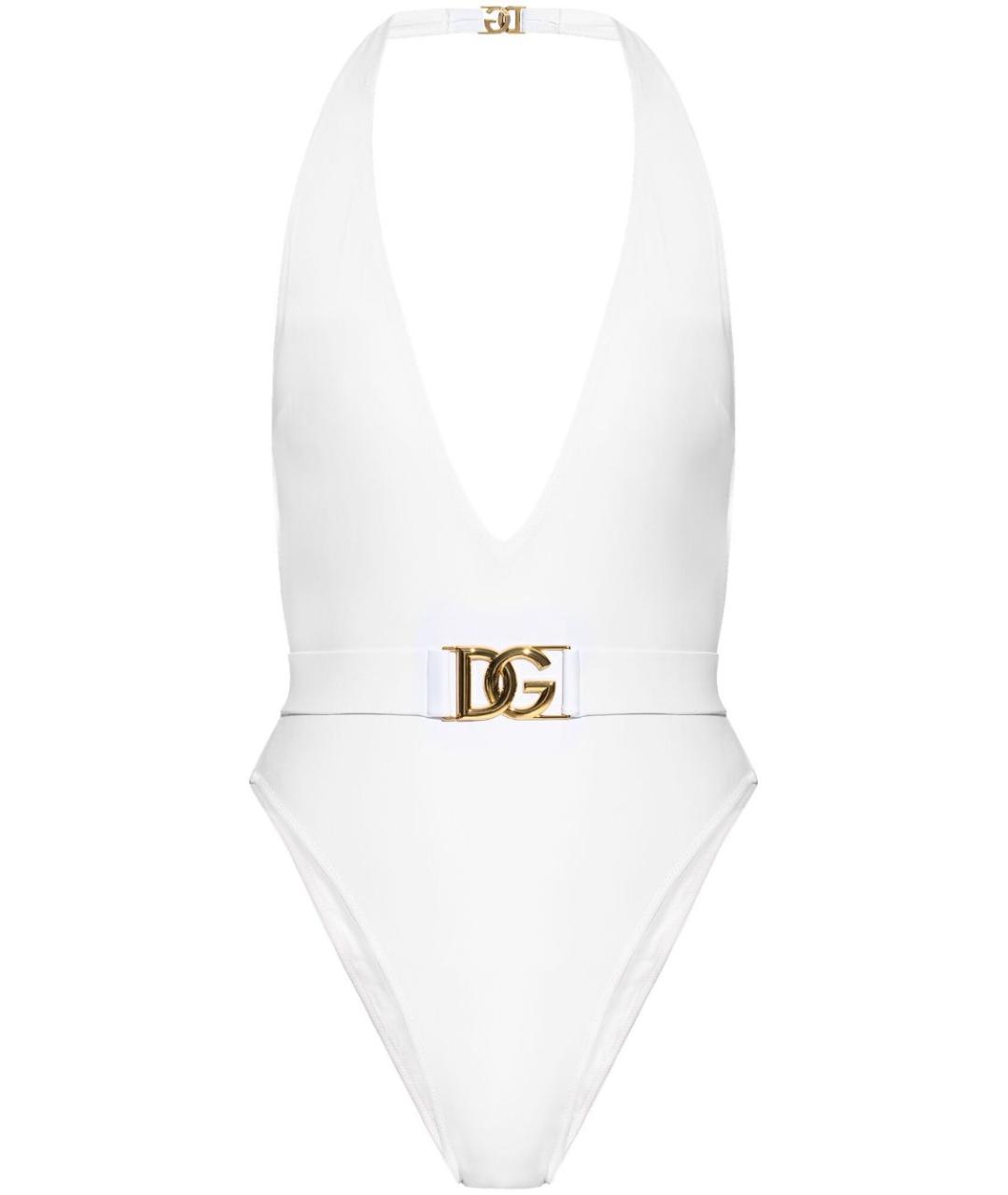 DOLCE&GABBANA Белый полиамидовый купальник, фото 1