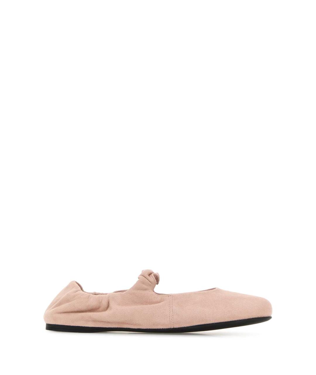 MIU MIU Розовые замшевые балетки, фото 1