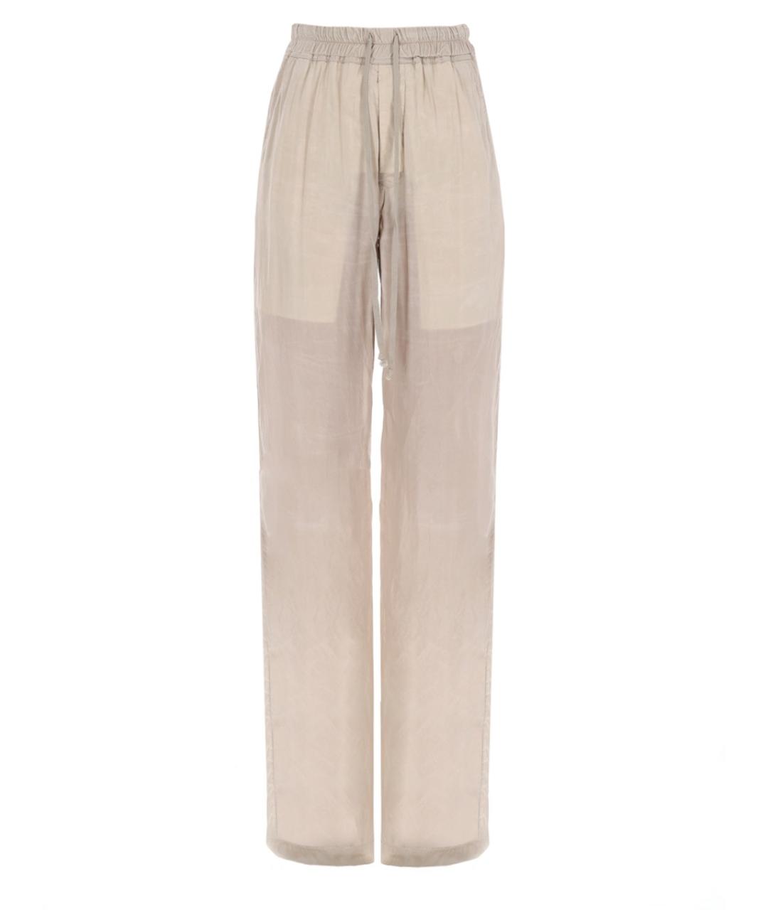 RICK OWENS Розовые прямые брюки, фото 1