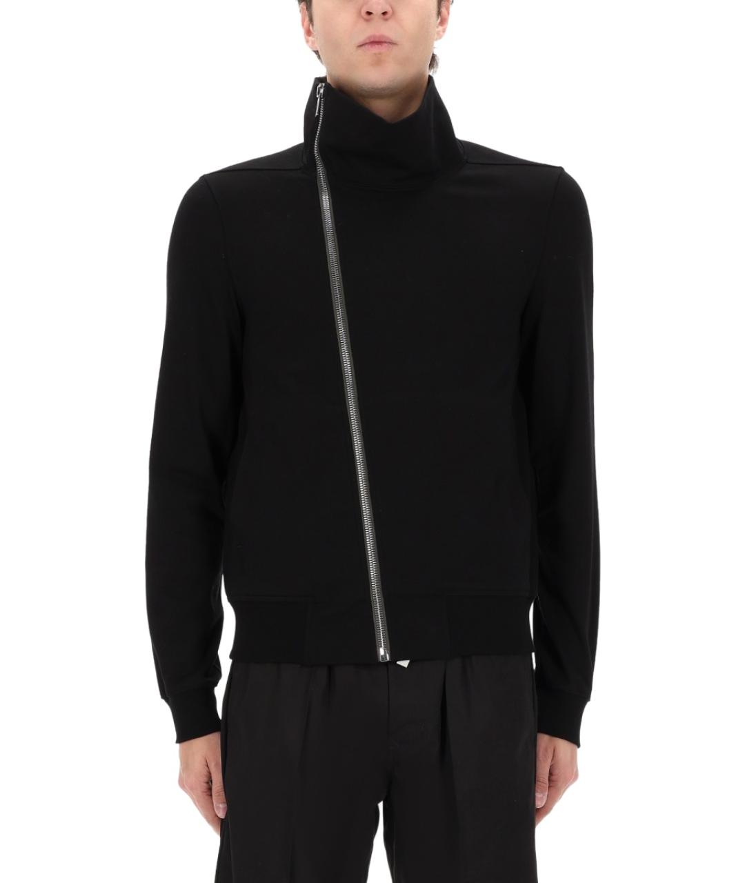 RICK OWENS Черный хлопковый джемпер / свитер, фото 4