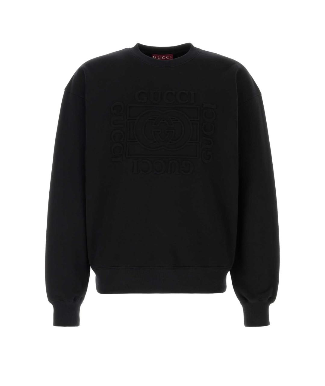 GUCCI Черный хлопковый джемпер / свитер, фото 1