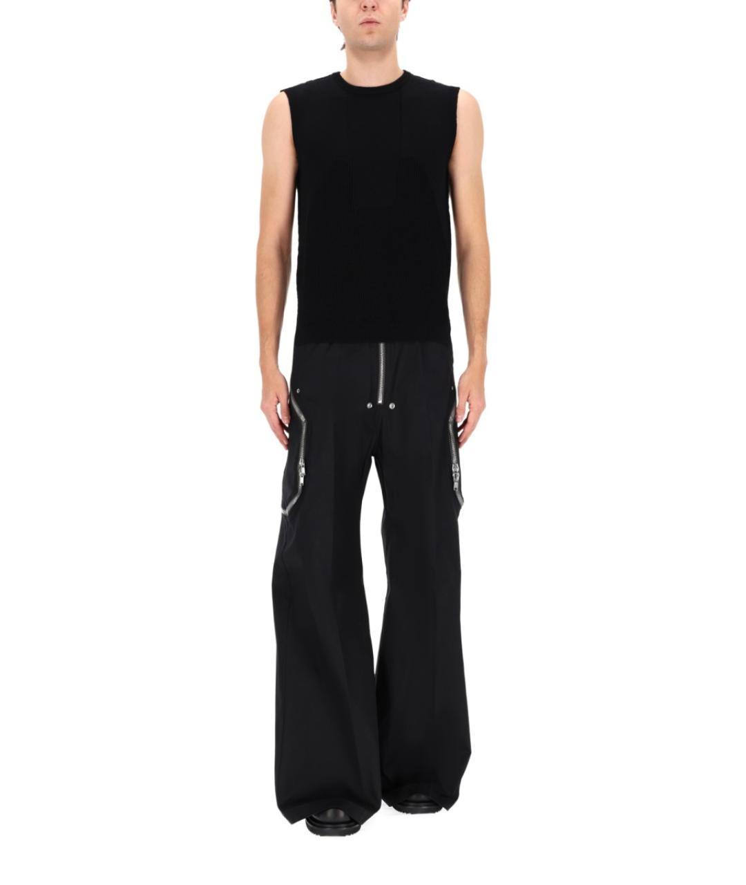 RICK OWENS Черная шерстяная жилетка, фото 2