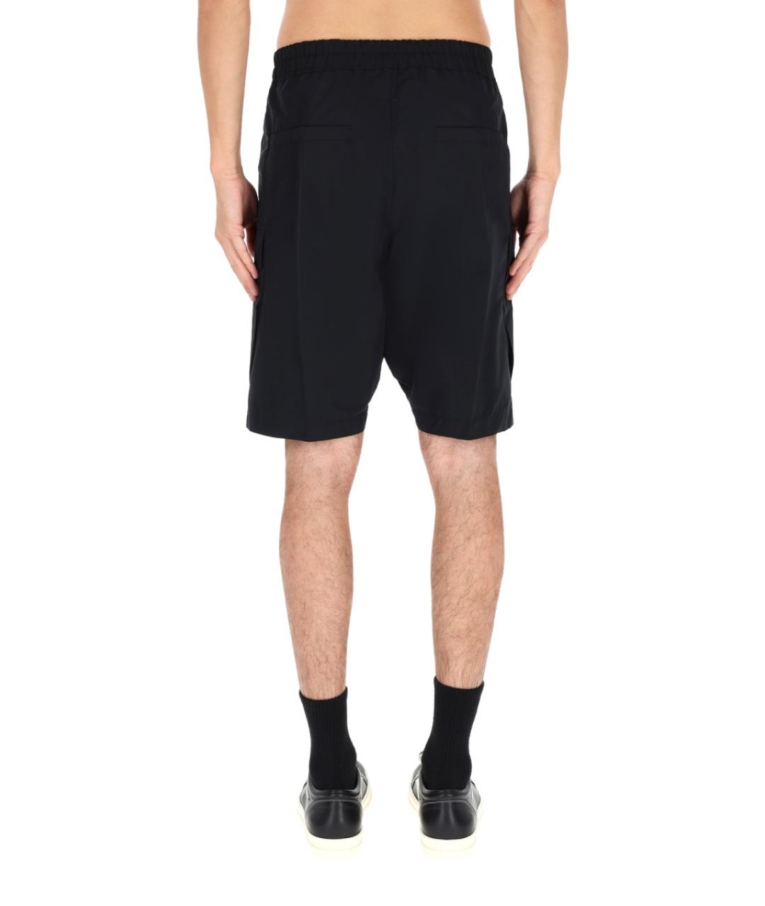 RICK OWENS Черные полиэстеровые шорты, фото 5