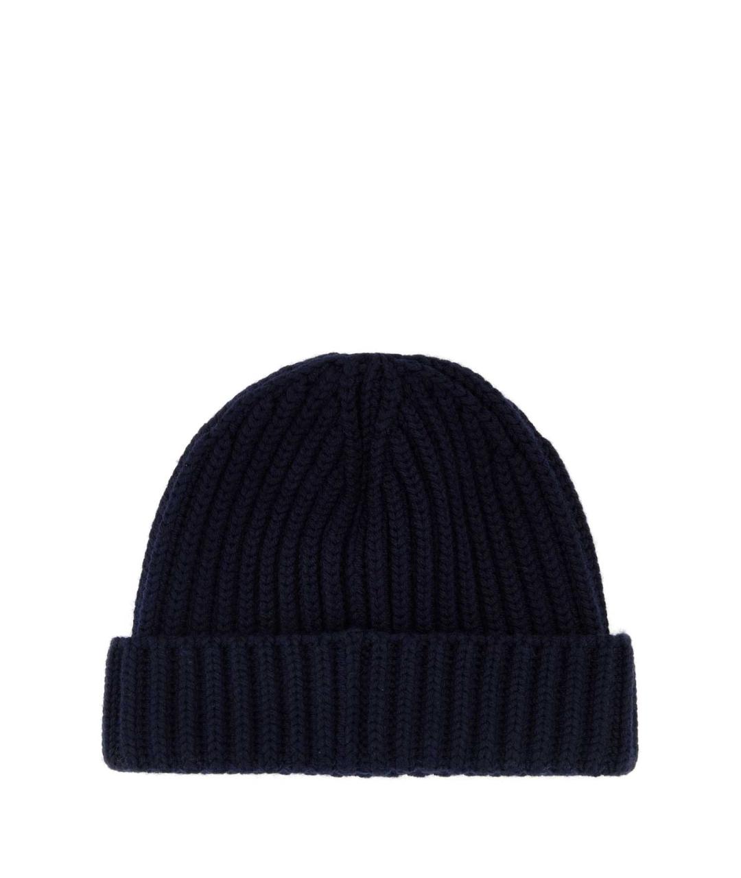 PRADA Синяя шерстяная шапка, фото 2