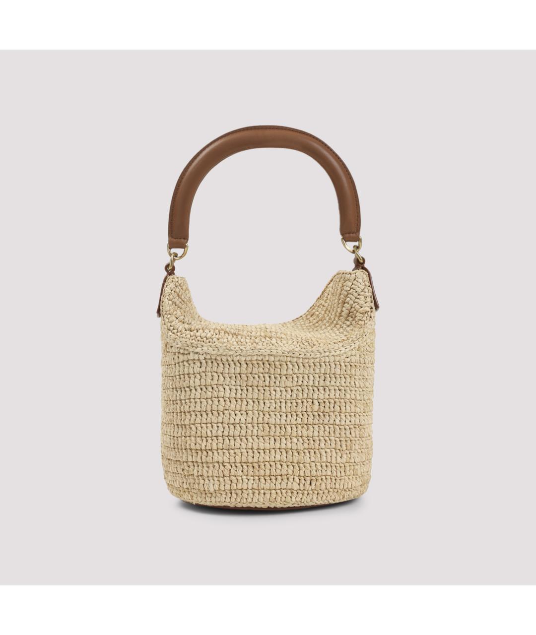 SAINT LAURENT Бежевая сумка с короткими ручками, фото 3