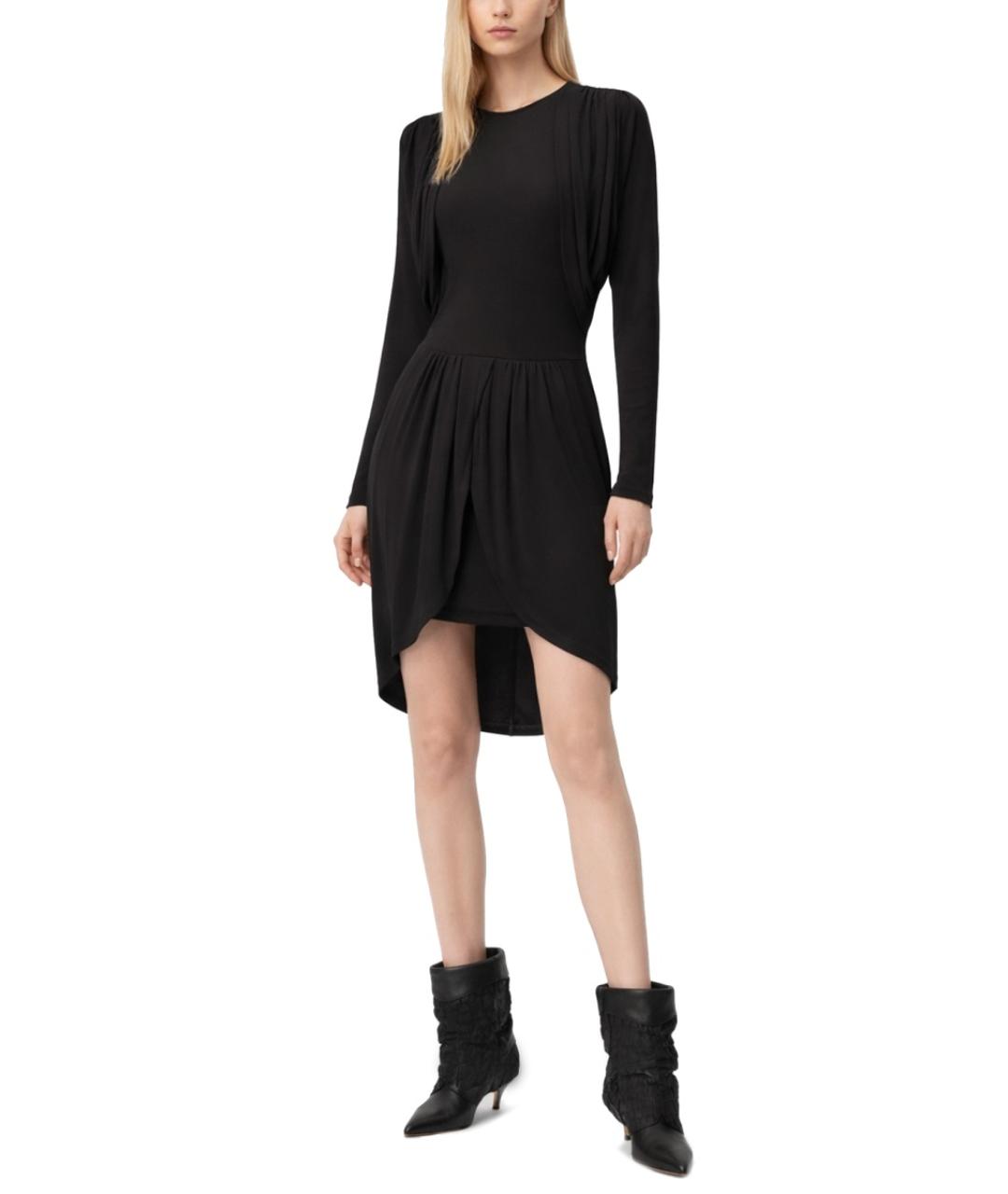 ISABEL MARANT Черное вискозное повседневное платье, фото 2