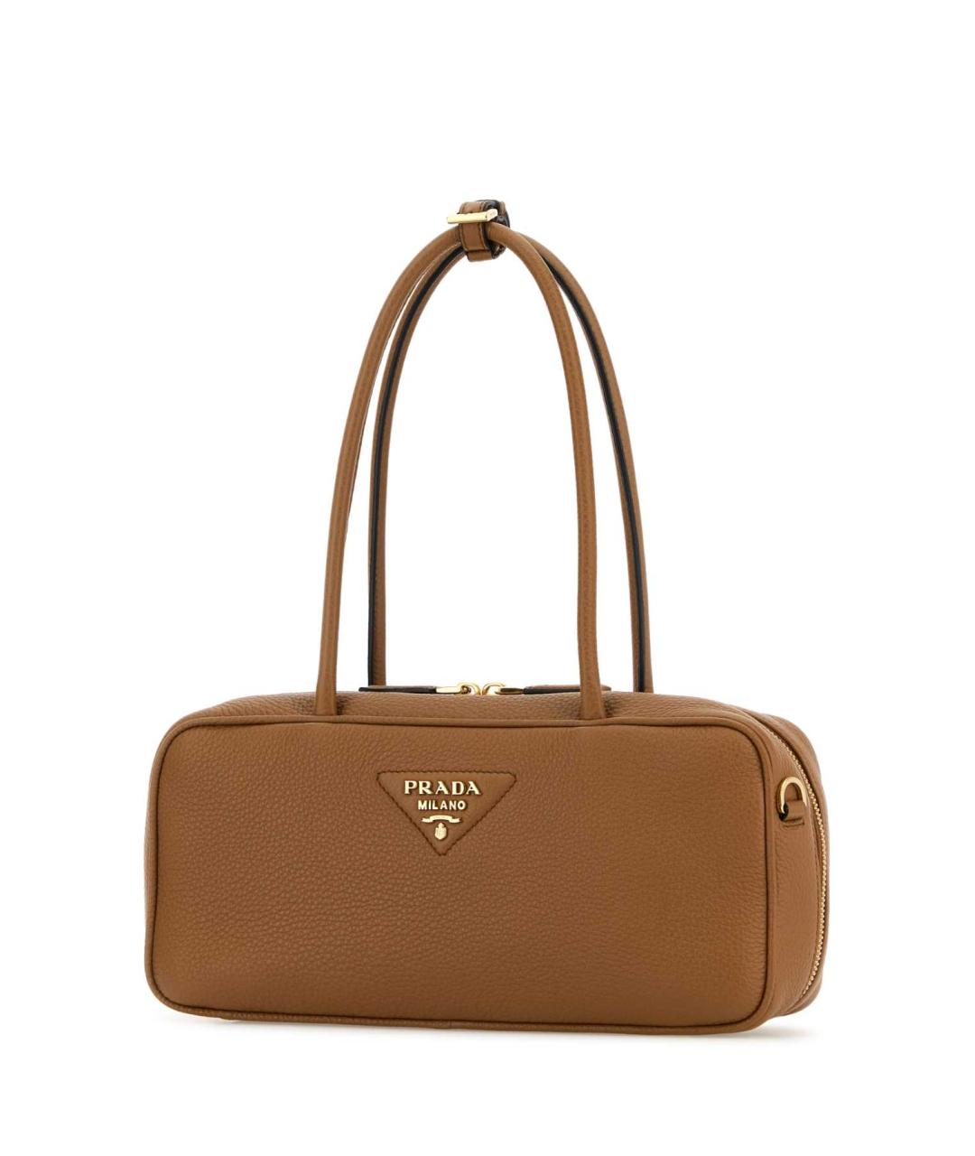 PRADA Коричневая кожаная сумка через плечо, фото 2