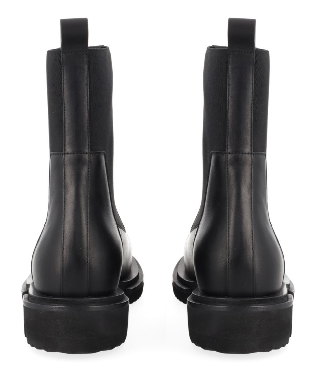 RICK OWENS Черные кожаные ботинки, фото 4