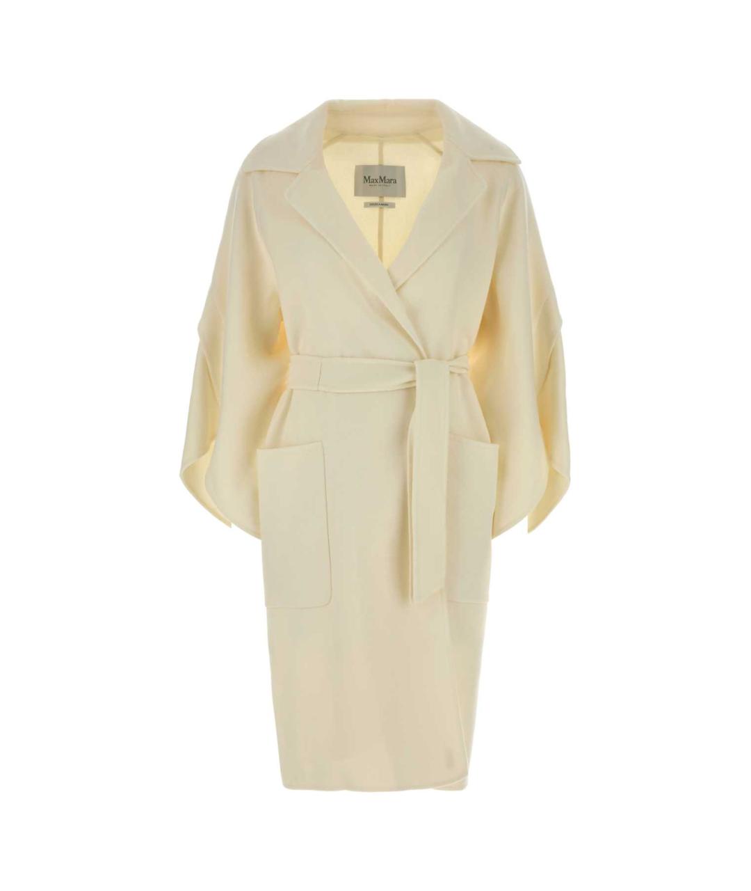 MAX MARA Бежевое шерстяное пальто, фото 1