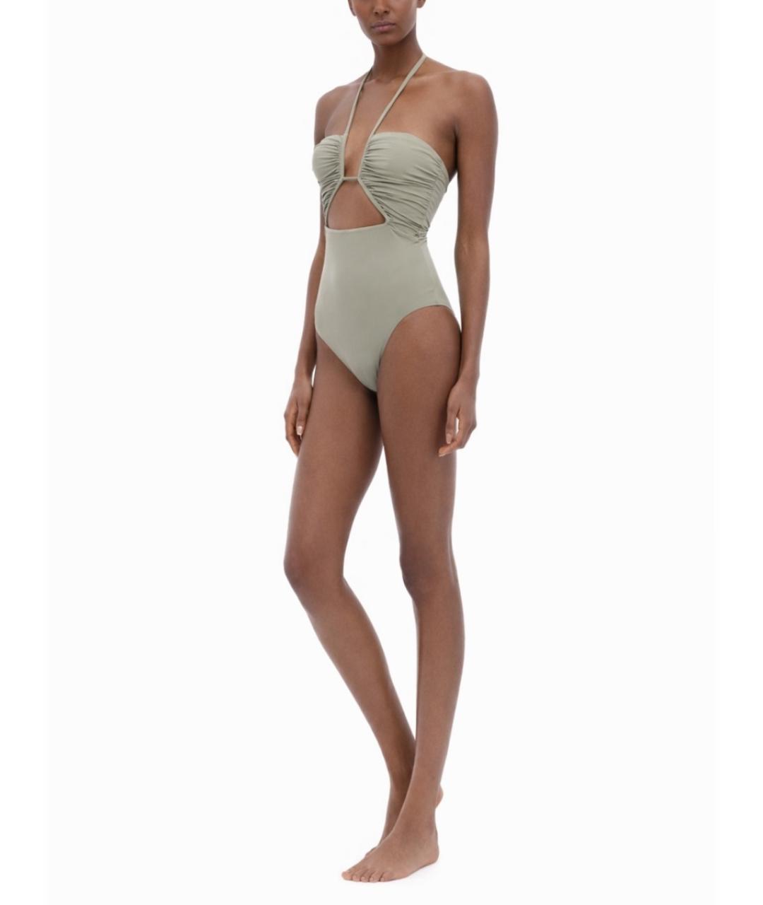 RICK OWENS Серый полиамидовый купальник, фото 2