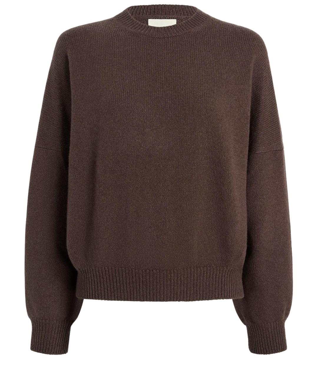 KHAITE Коричневый кашемировый джемпер / свитер, фото 1