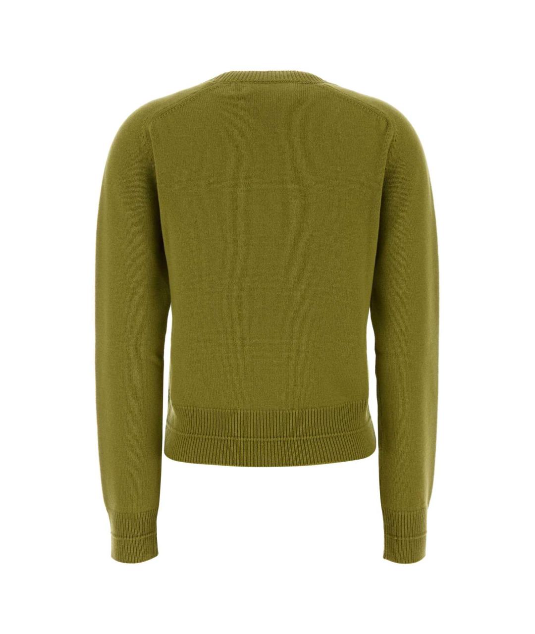 GUCCI Зеленый шерстяной джемпер / свитер, фото 2