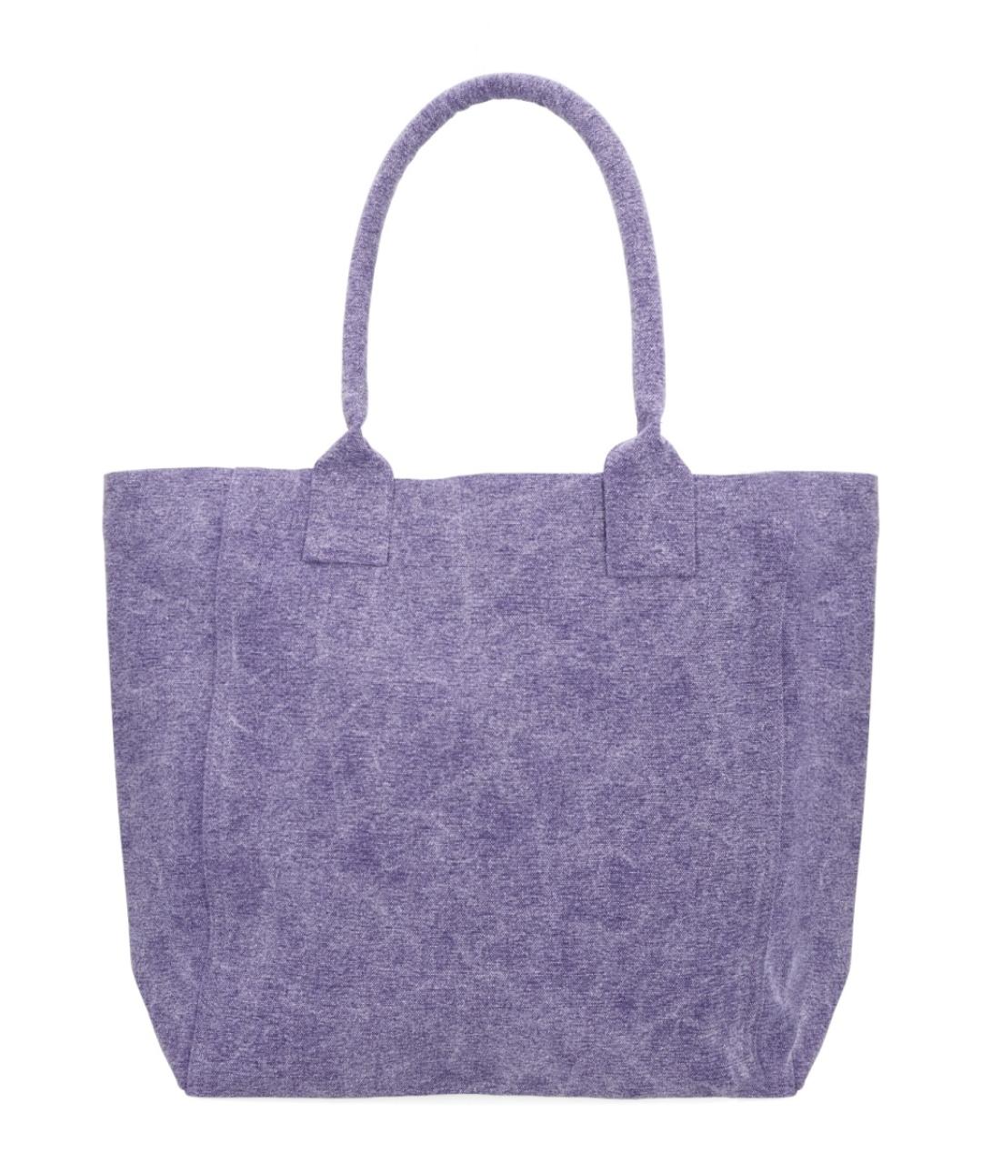 ISABEL MARANT Фиолетовая хлопковая сумка тоут, фото 3