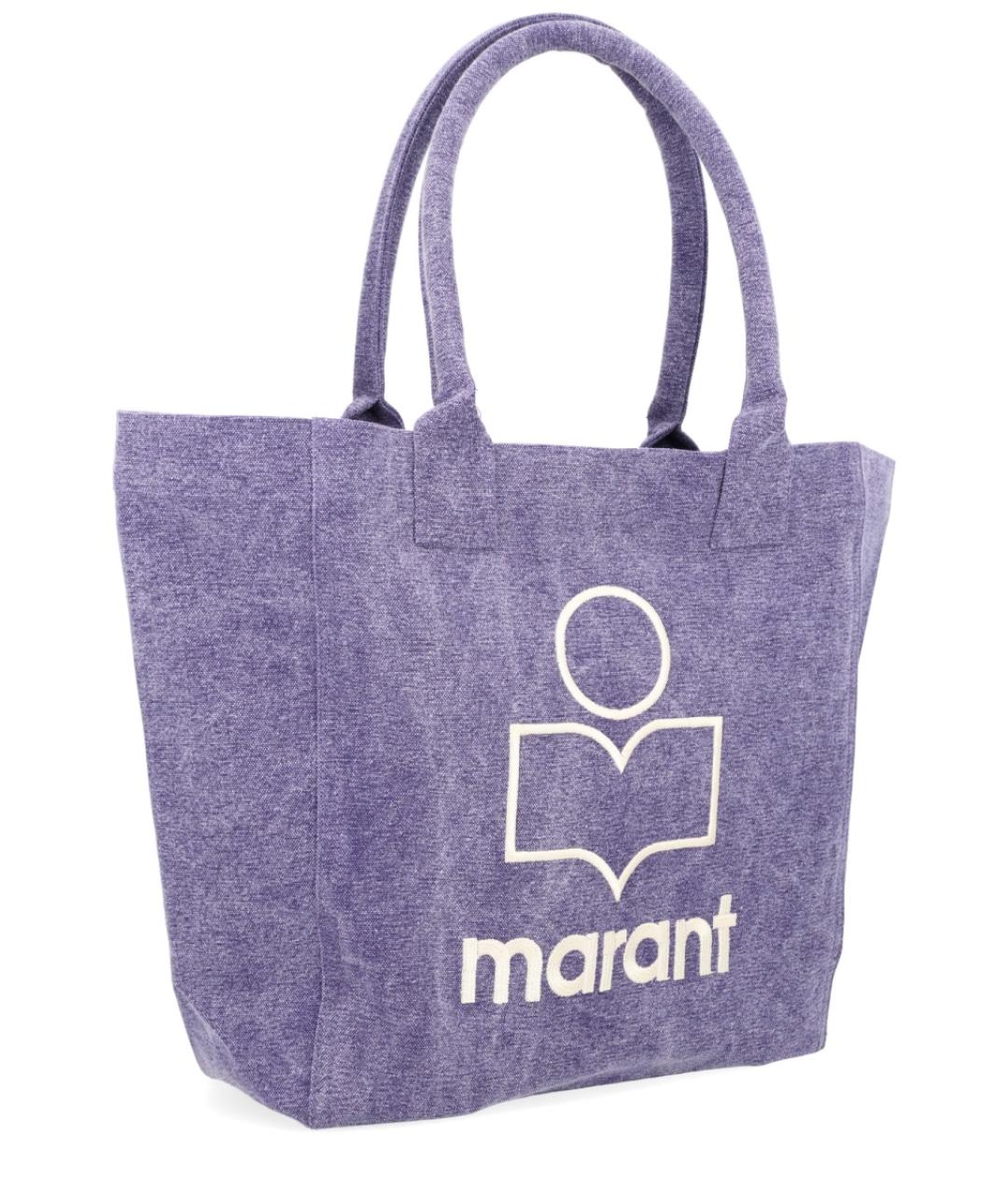 ISABEL MARANT Фиолетовая хлопковая сумка тоут, фото 2