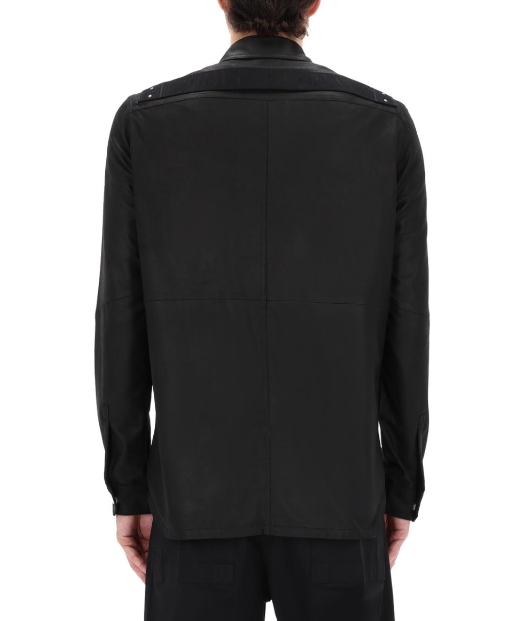 RICK OWENS Черная кожаная куртка, фото 5