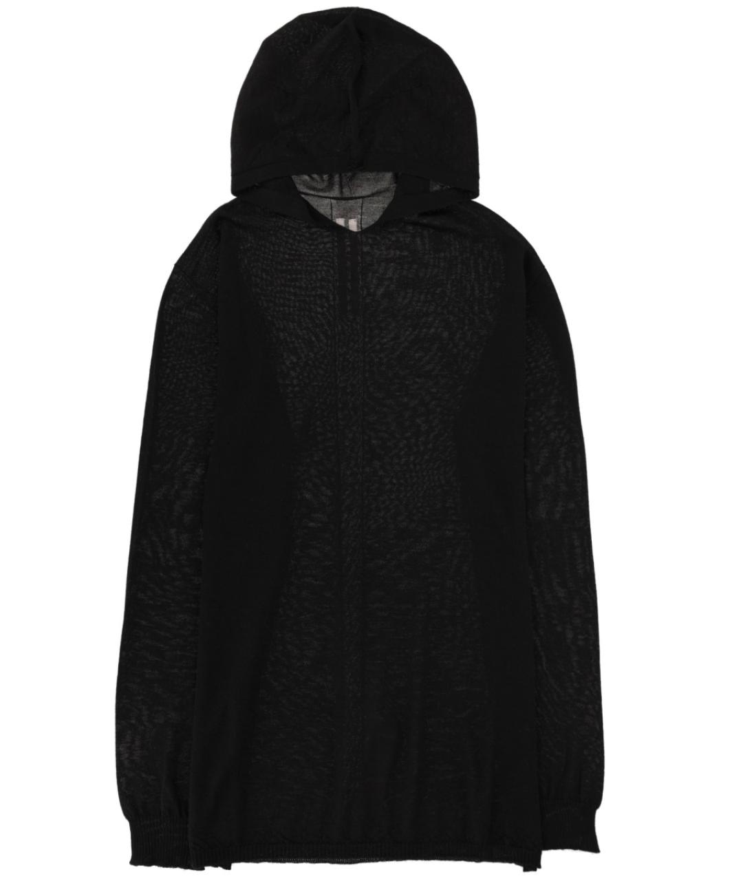 RICK OWENS Черный шерстяной джемпер / свитер, фото 1