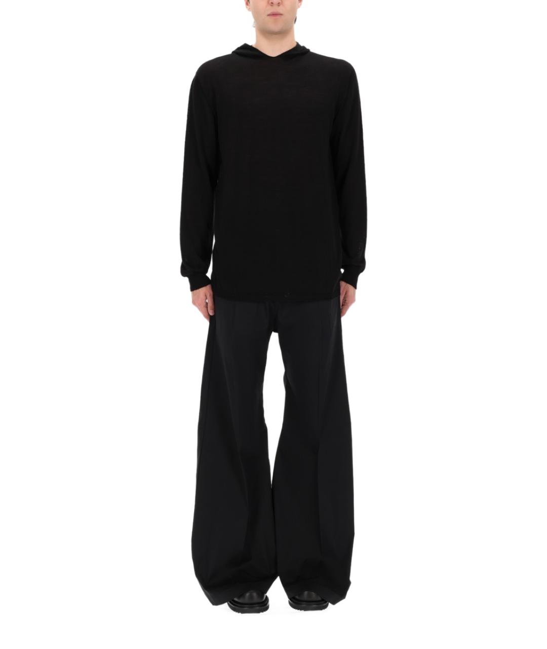 RICK OWENS Черный шерстяной джемпер / свитер, фото 2