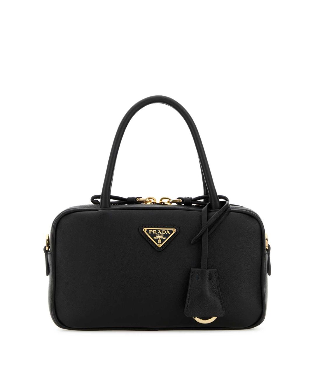 PRADA Черная кожаная сумка тоут, фото 1