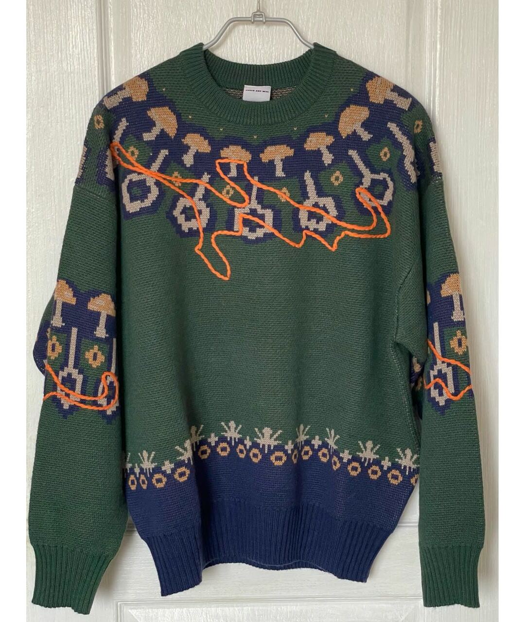 Perks and Mini Зеленый шерстяной джемпер / свитер, фото 2
