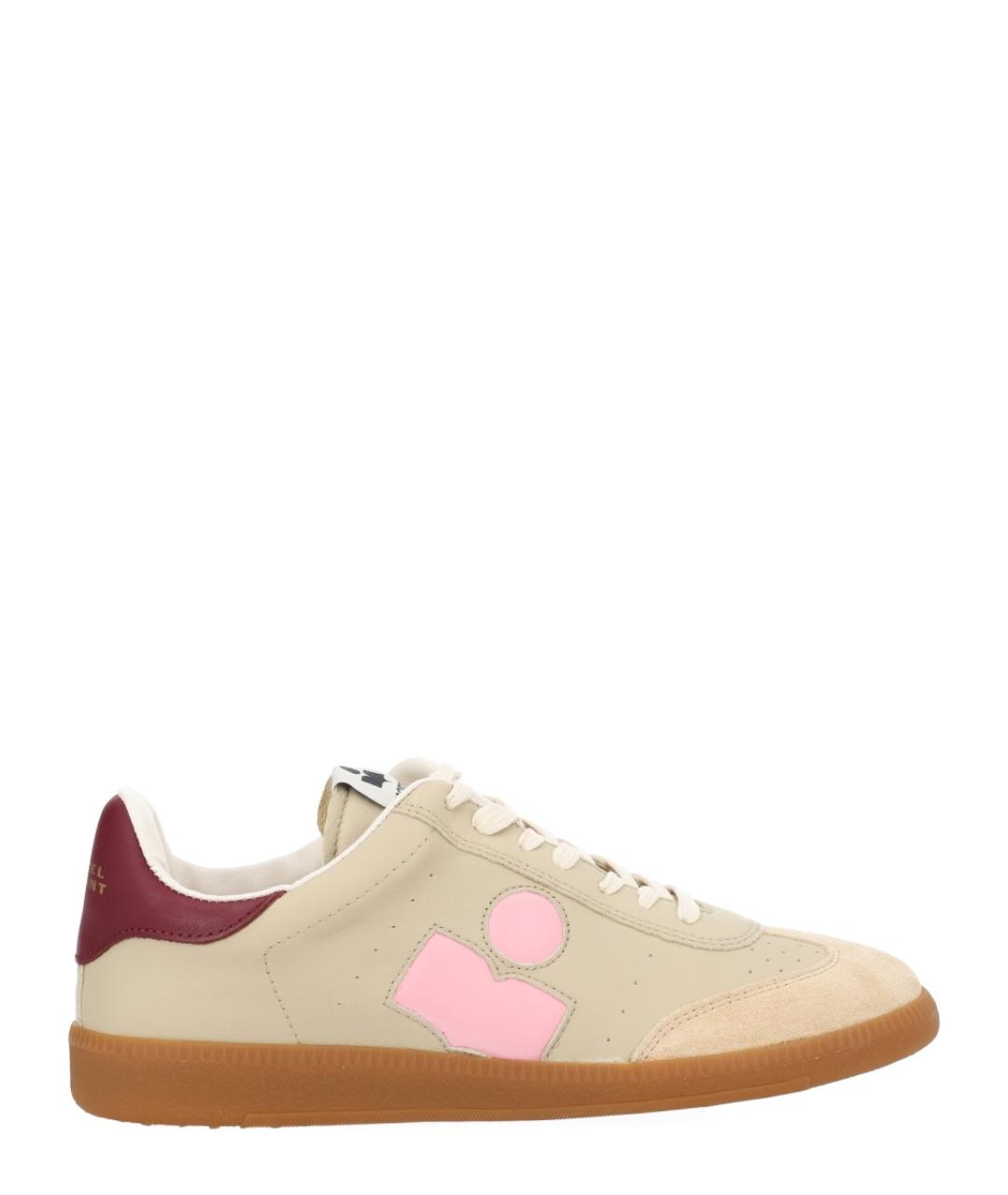 ISABEL MARANT Розовые кожаные кеды, фото 1