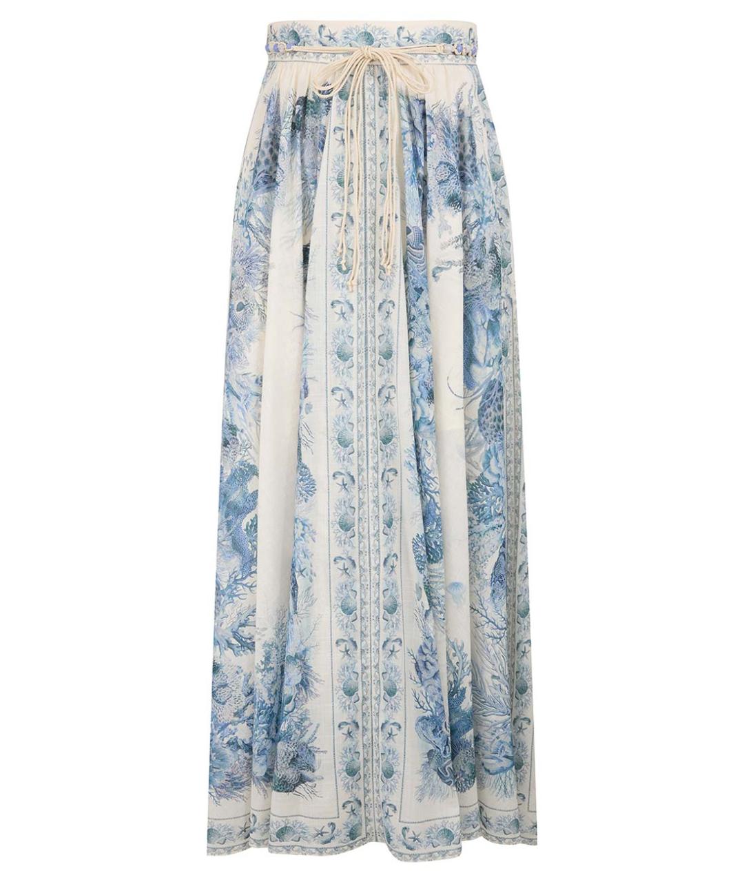 ZIMMERMANN Мульти хлопковая юбка миди, фото 1