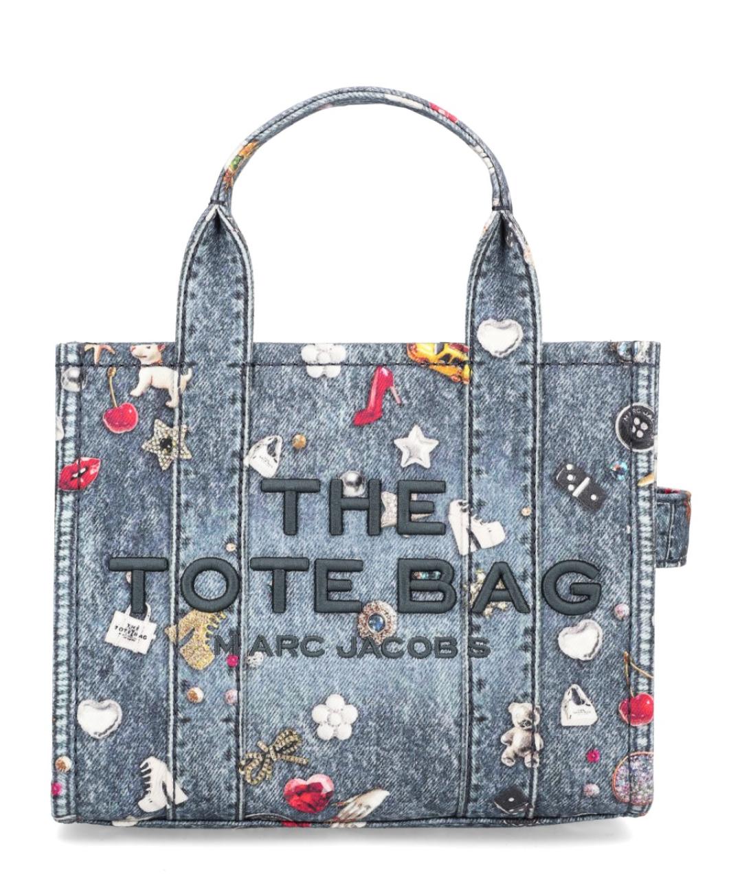 MARC JACOBS Синяя хлопковая сумка тоут, фото 1