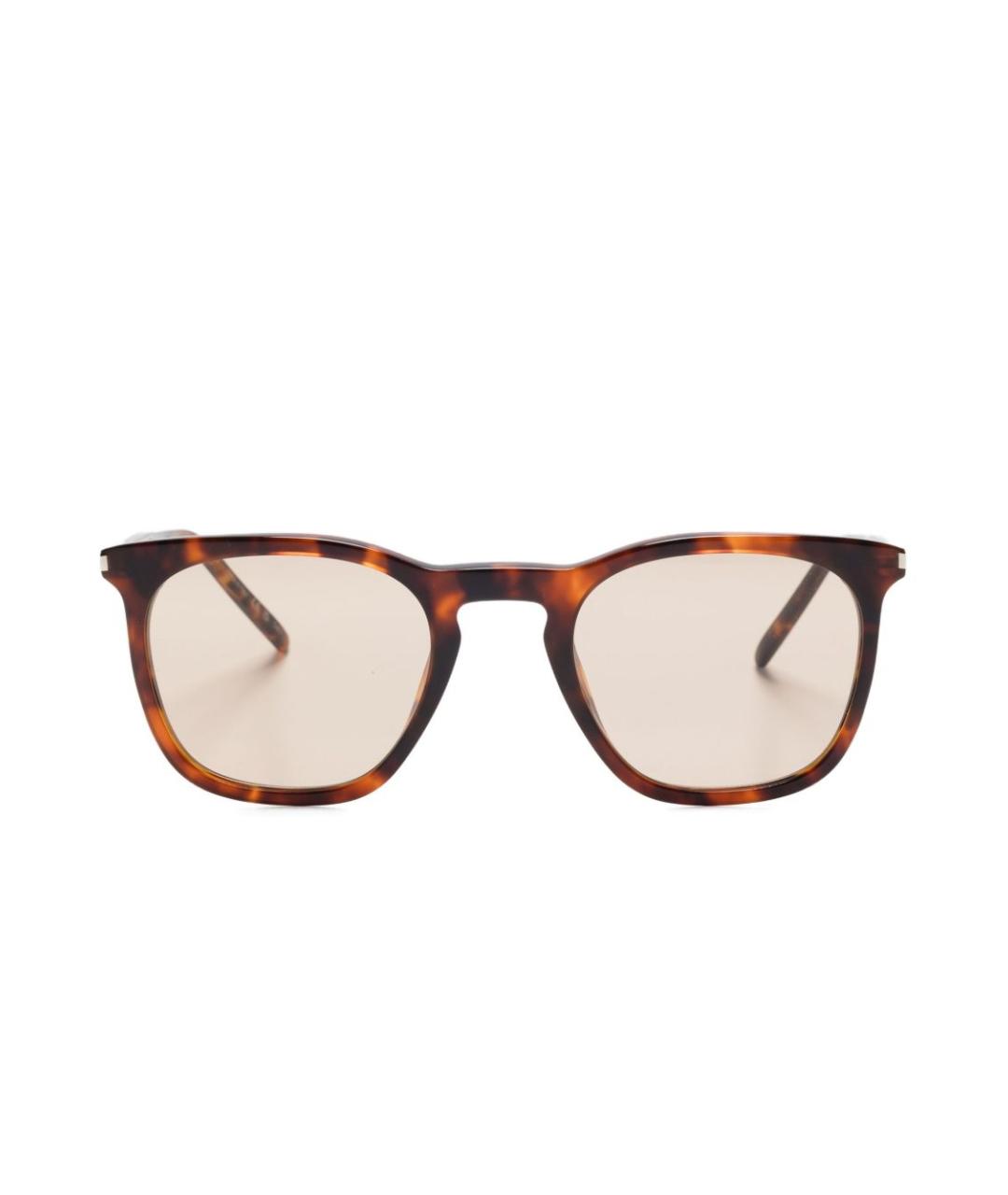 SAINT LAURENT Коричневые солнцезащитные очки, фото 2