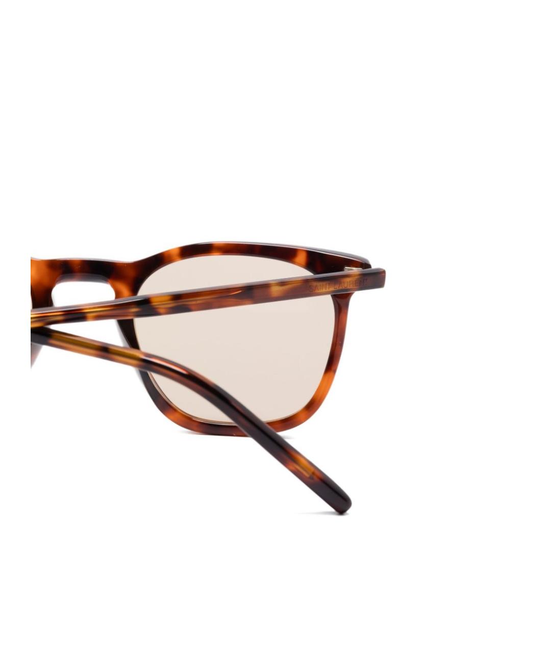 SAINT LAURENT Коричневые солнцезащитные очки, фото 3