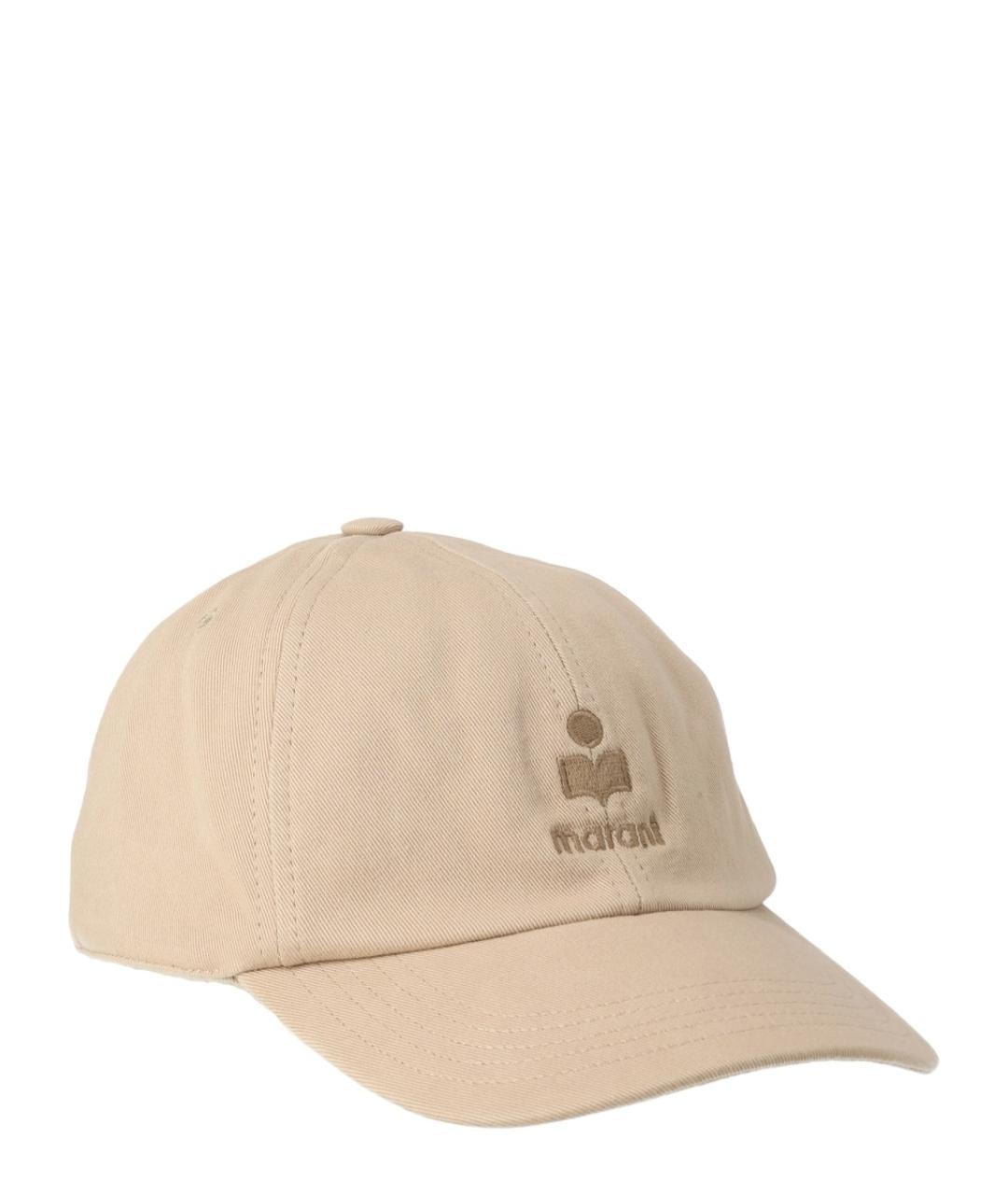 ISABEL MARANT Бежевая хлопковая кепка/бейсболка, фото 2