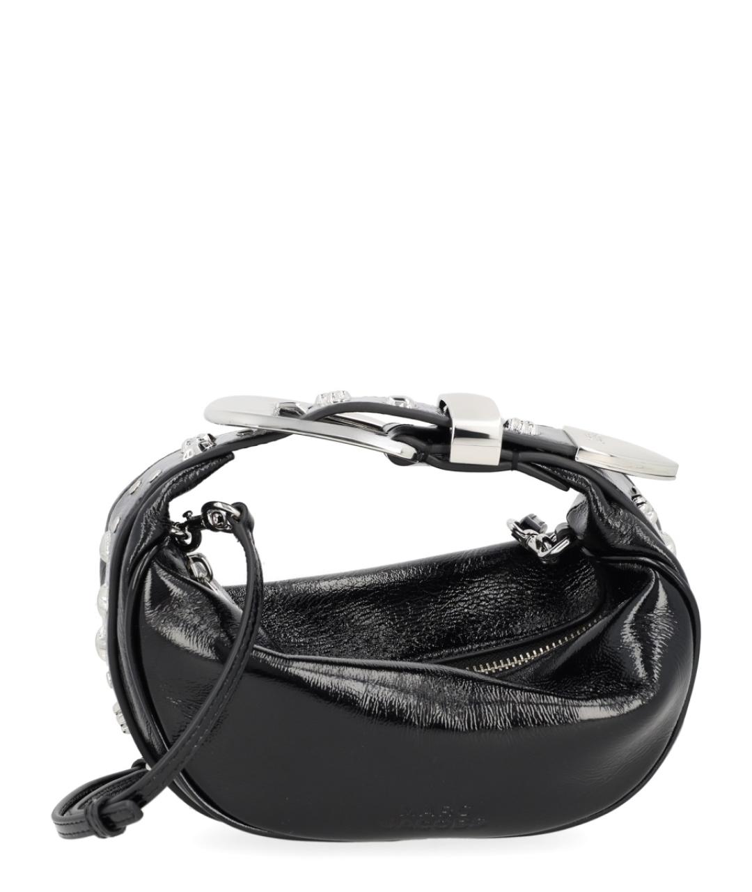 MARC JACOBS Черная кожаная сумка с короткими ручками, фото 1