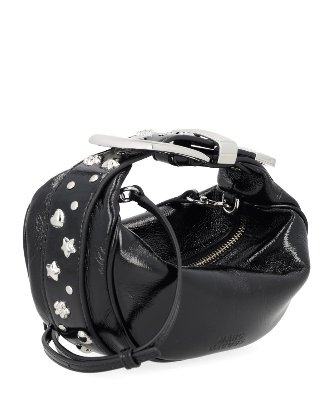 MARC JACOBS Черная кожаная сумка с короткими ручками, фото 3