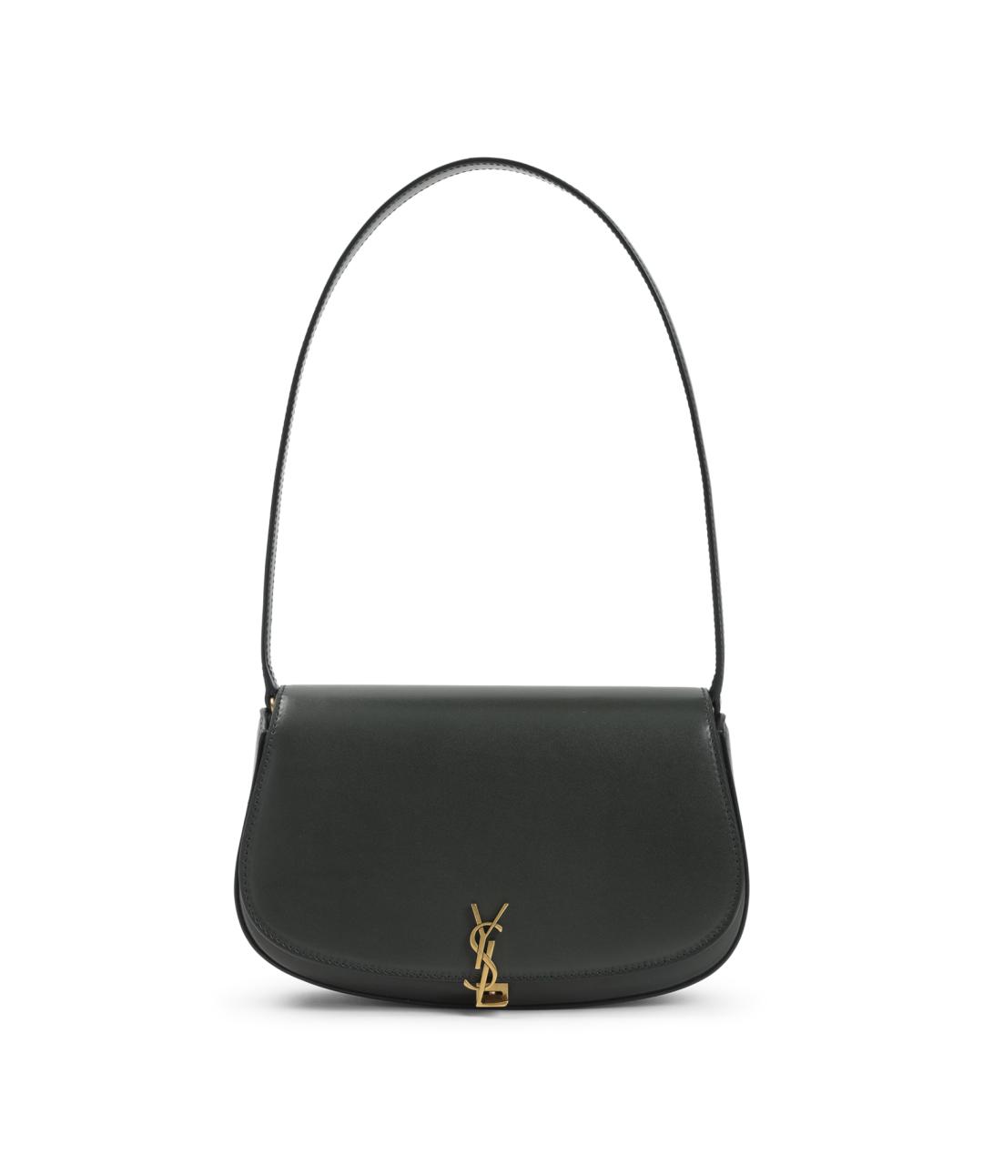 SAINT LAURENT Зеленая кожаная сумка через плечо, фото 1