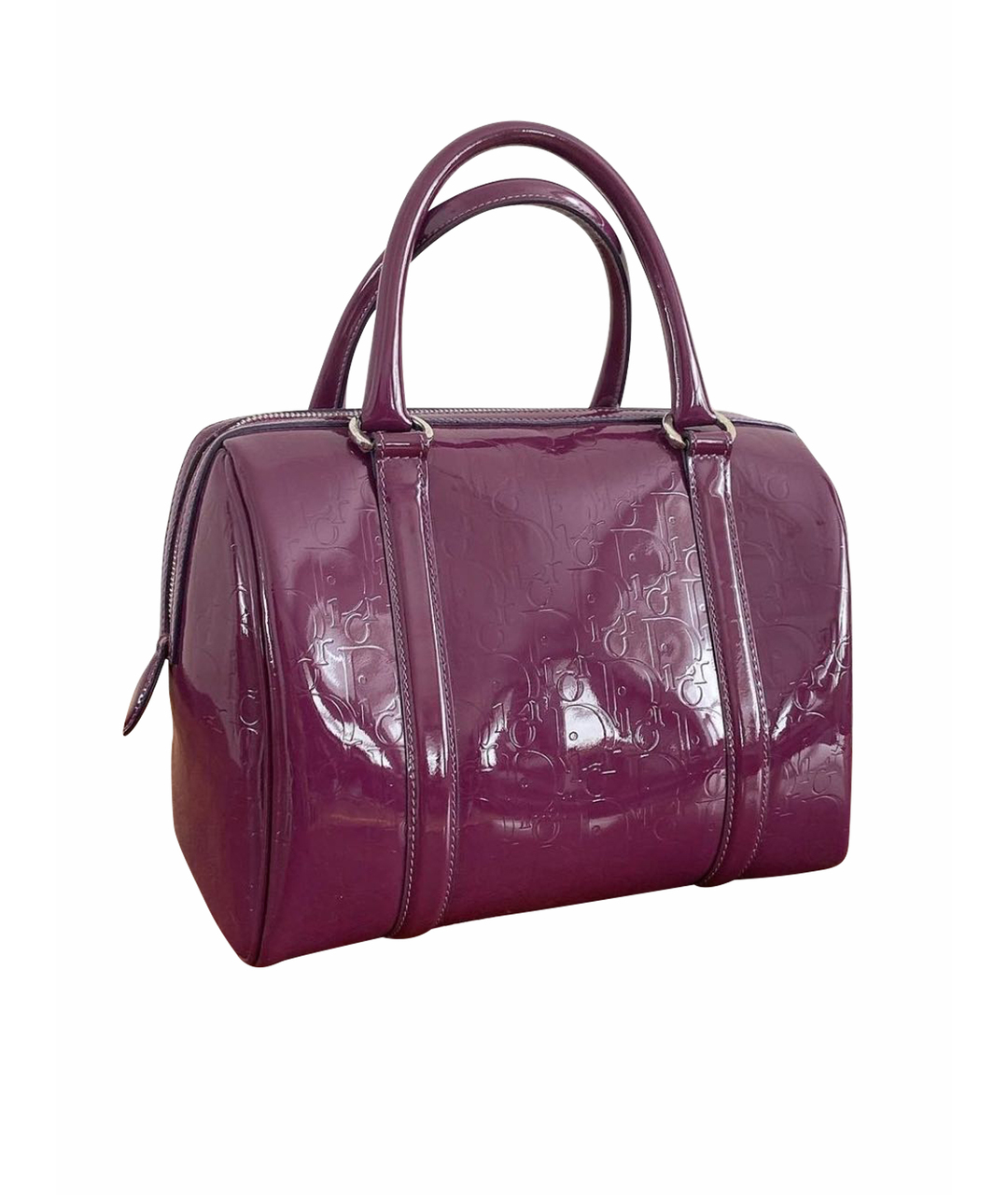 CHRISTIAN DIOR PRE-OWNED Фиолетовая сумка тоут из лакированной кожи, фото 1