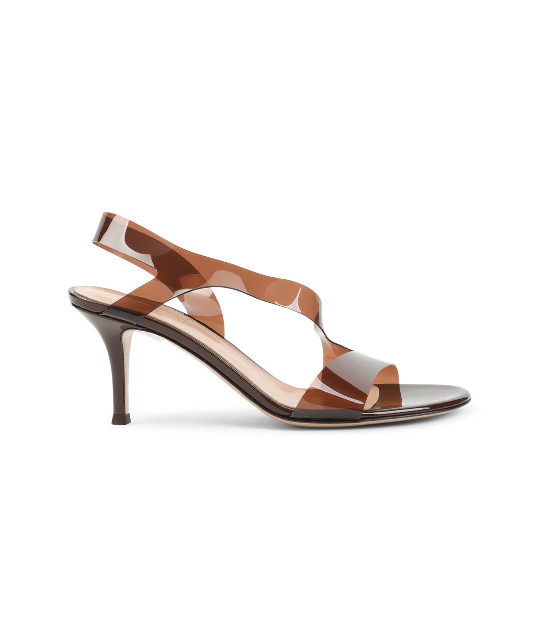 GIANVITO ROSSI Коричневые босоножки, фото 2