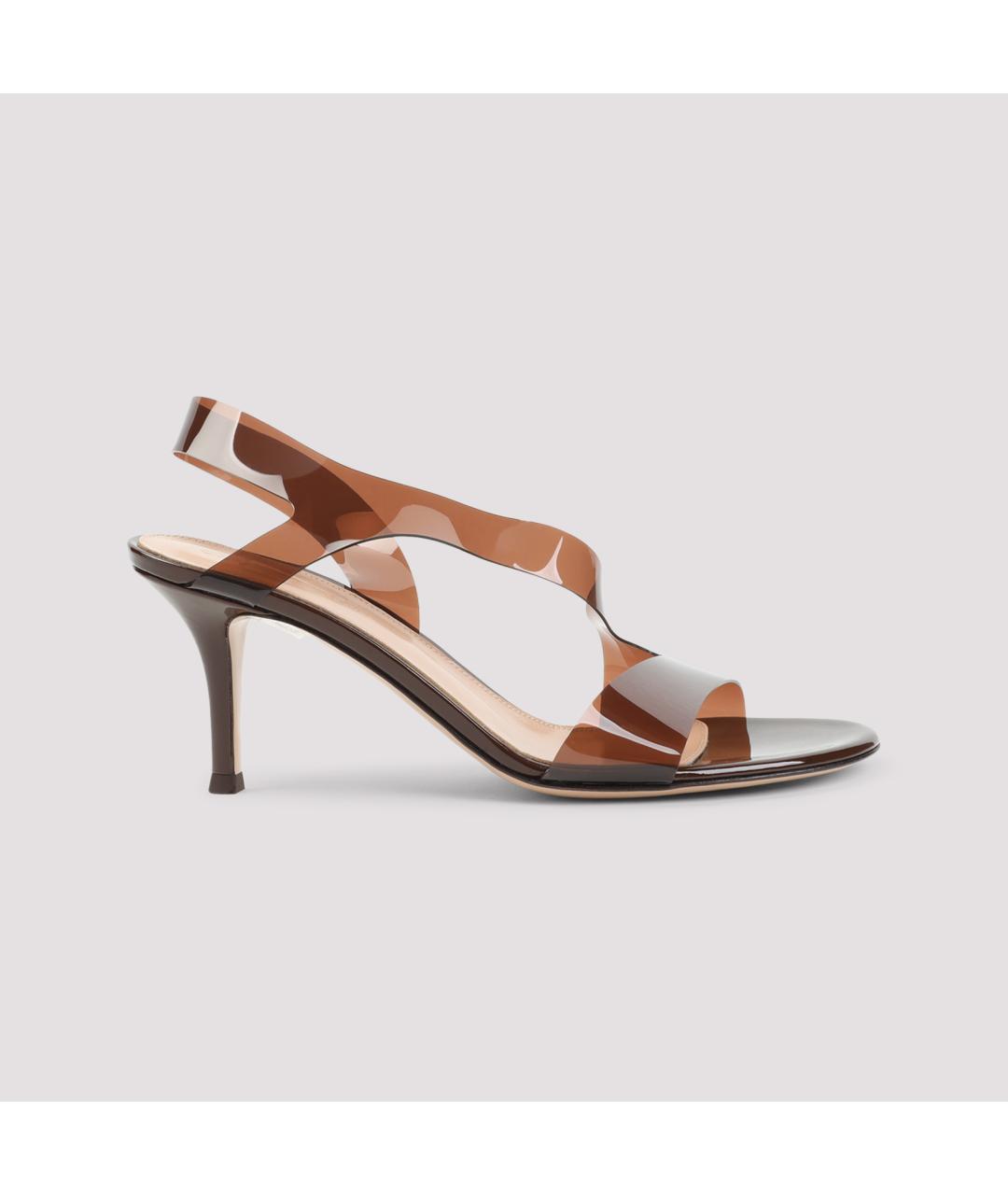 GIANVITO ROSSI Коричневые босоножки, фото 3