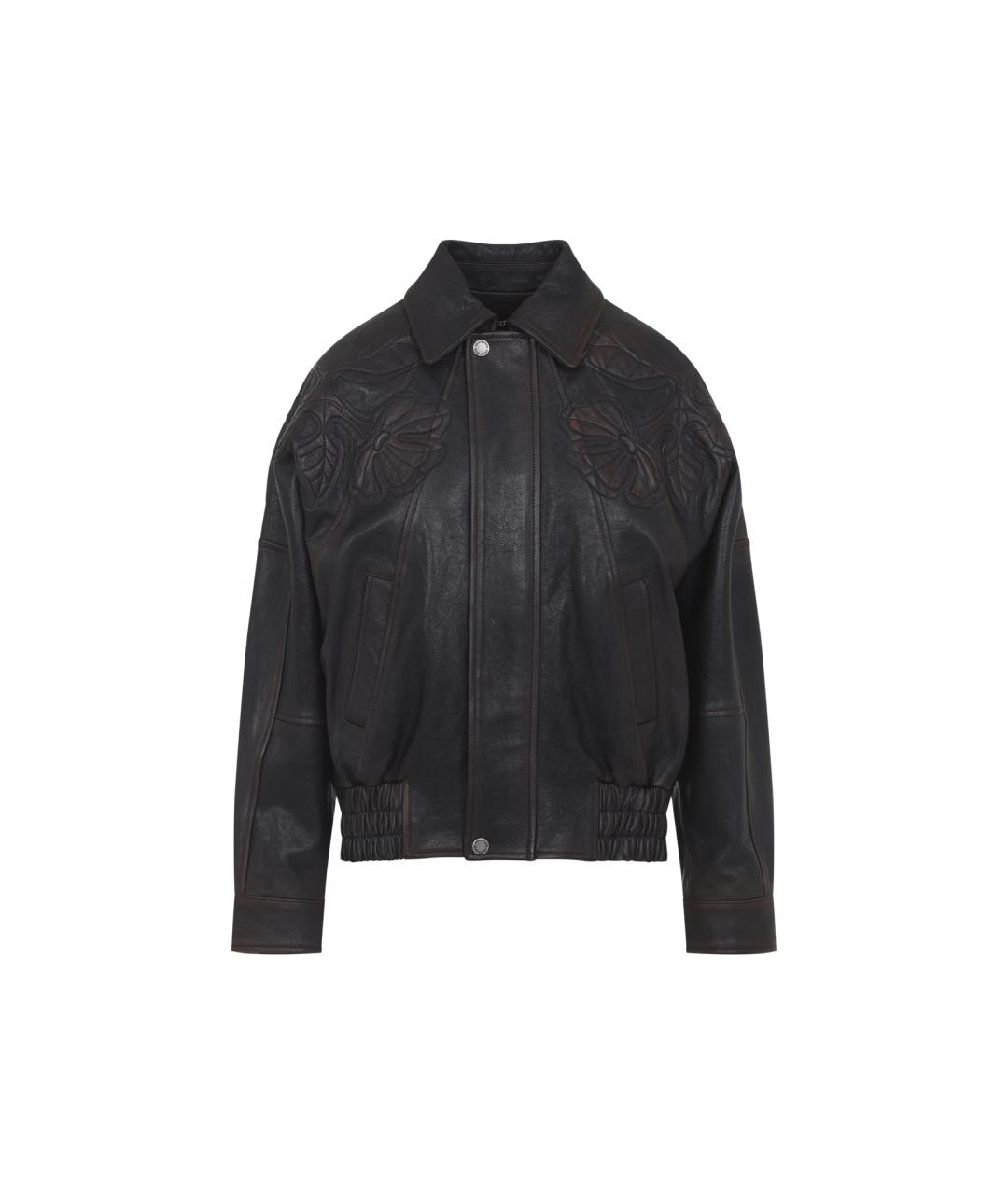 GOLDEN GOOSE DELUXE BRAND Черная кожаная куртка, фото 1