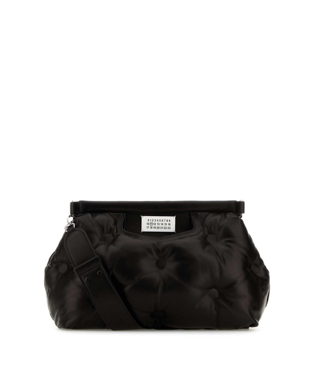 MAISON MARGIELA Черная кожаная сумка на плечо, фото 1