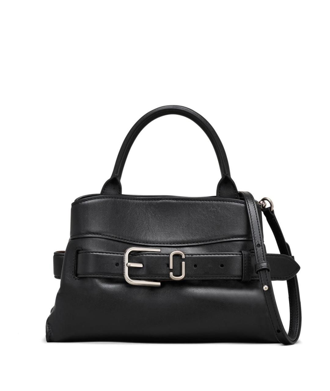 MARC JACOBS Черная кожаная сумка с короткими ручками, фото 1