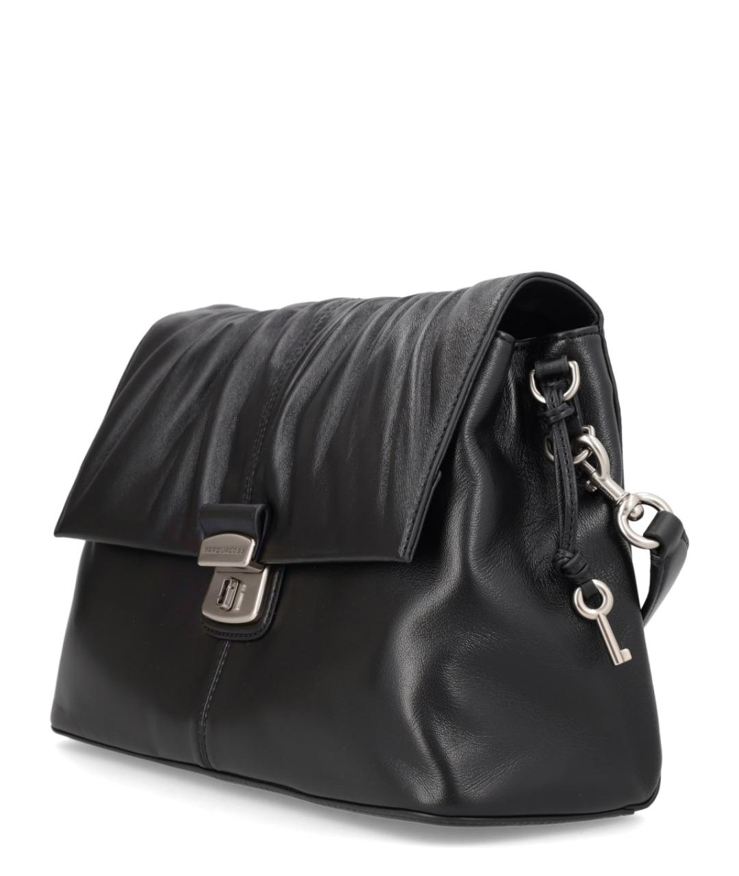 DOLCE&GABBANA Черная кожаная сумка через плечо, фото 4