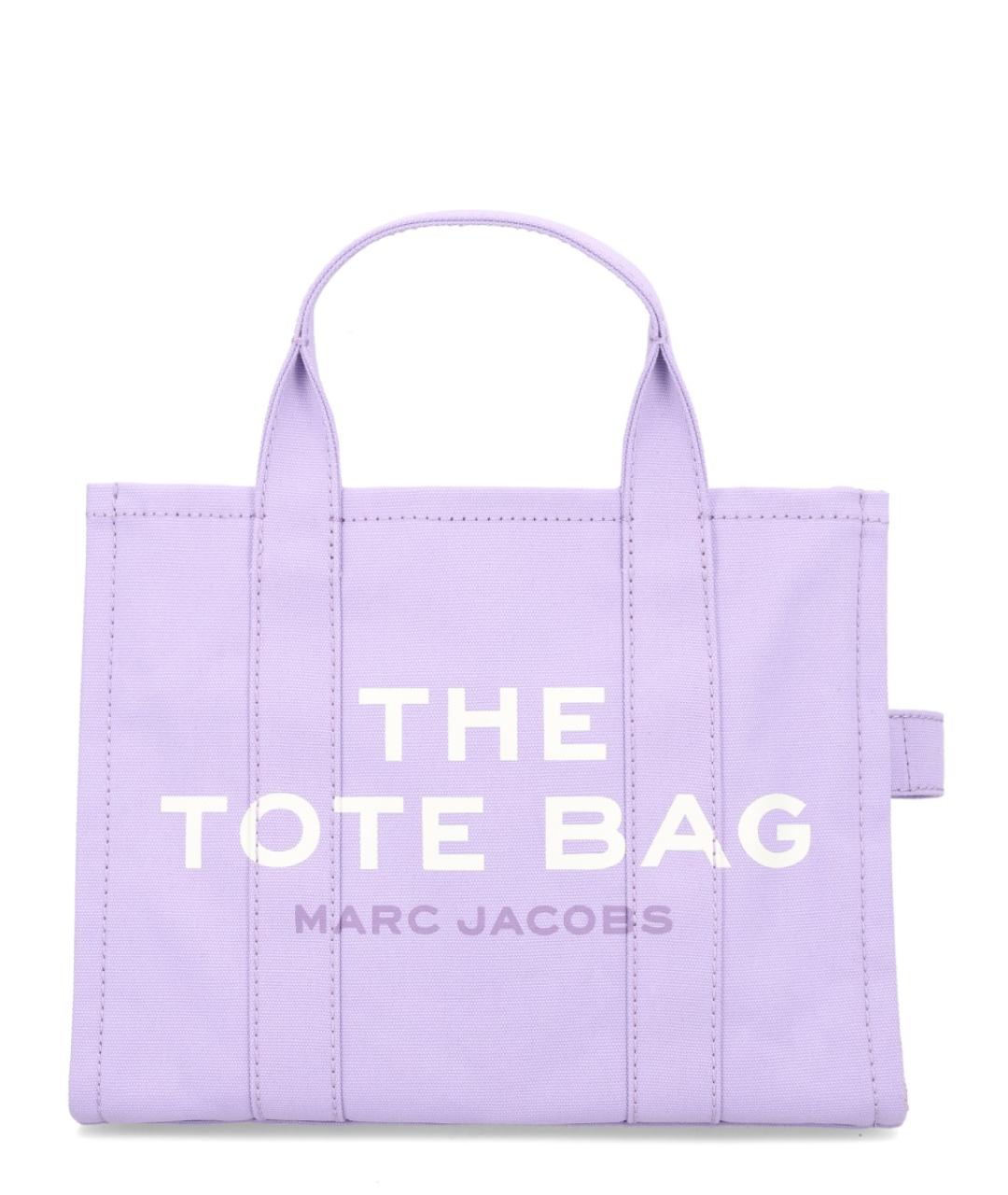 MARC JACOBS Фиолетовая тканевая сумка тоут, фото 1