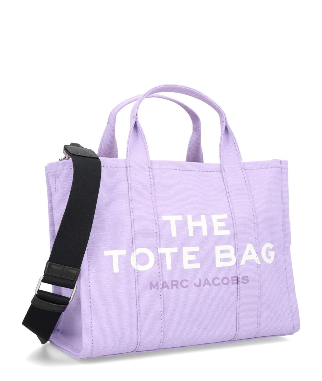 MARC JACOBS Фиолетовая тканевая сумка тоут, фото 3