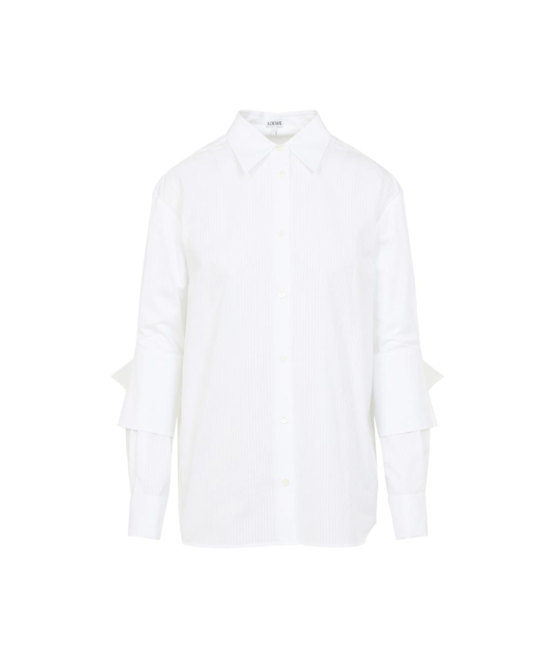LOEWE Белая хлопковая рубашка, фото 1