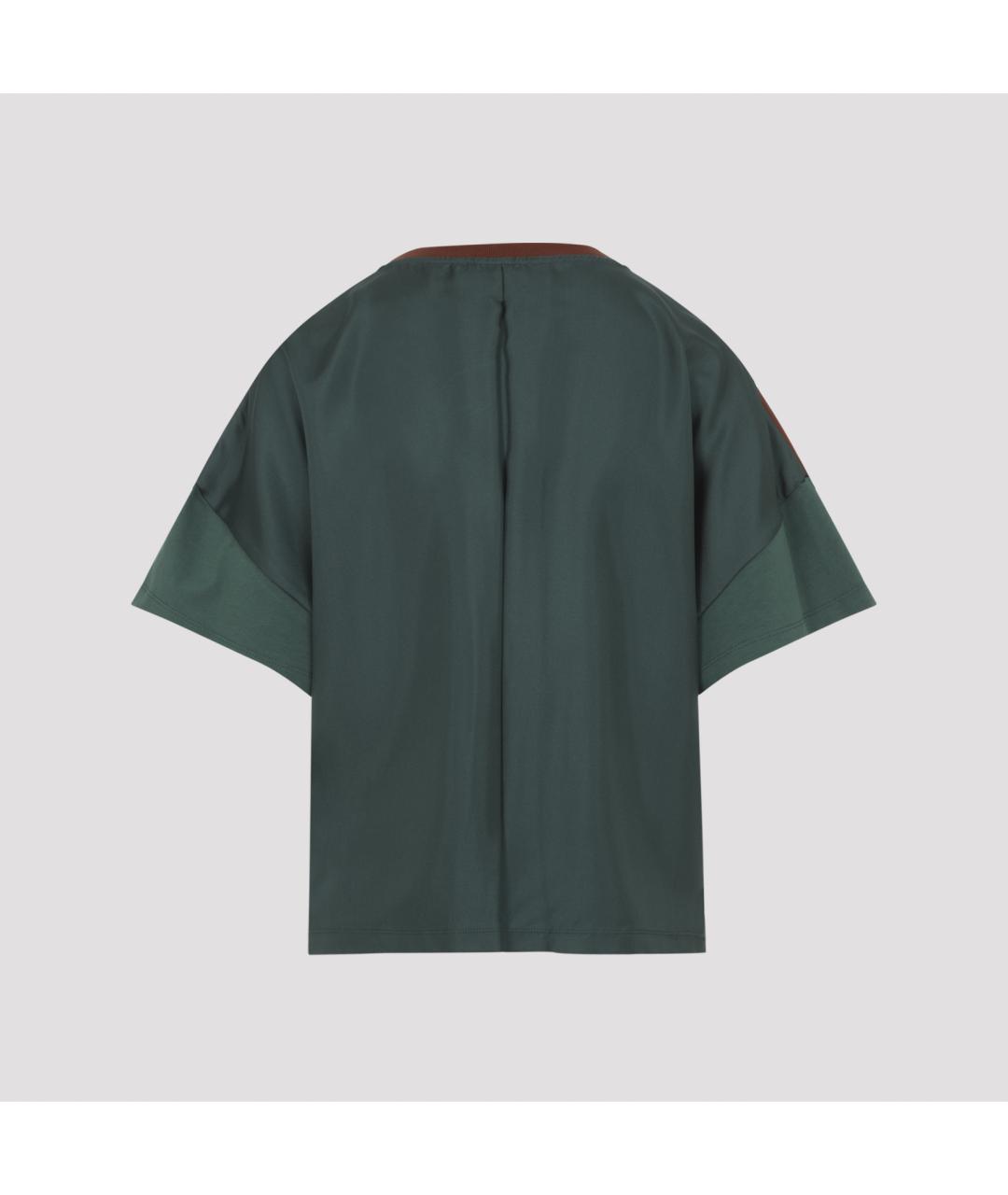 LOEWE Коричневая полиэстеровая футболка, фото 3