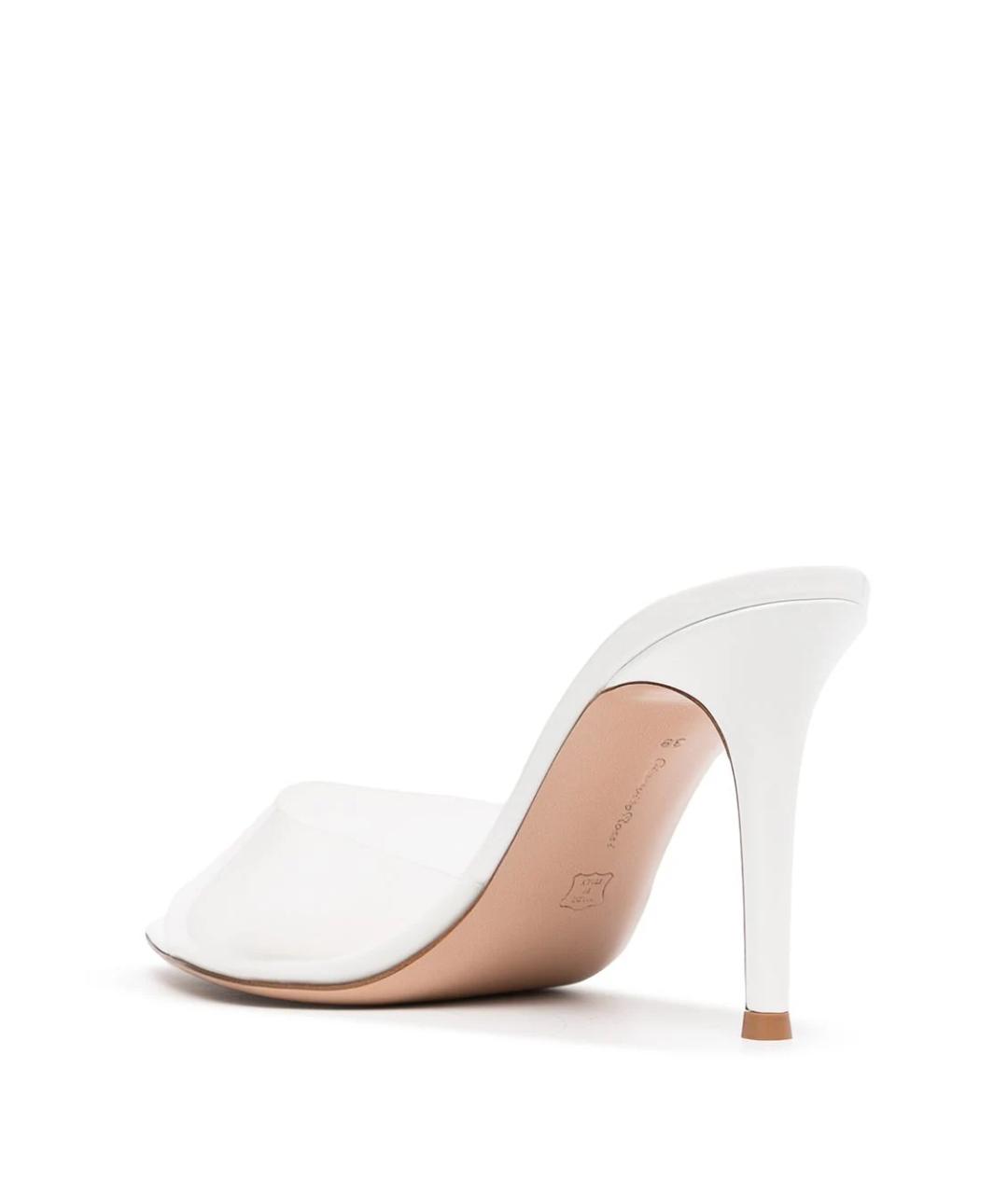 GIANVITO ROSSI Белые кожаные туфли, фото 3