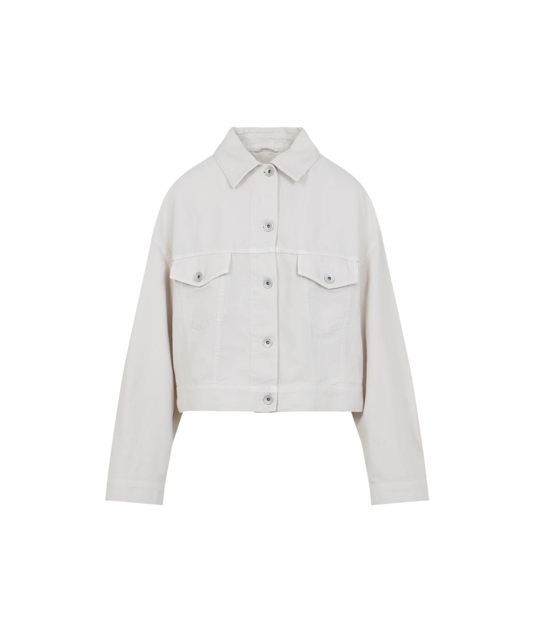 BRUNELLO CUCINELLI Бежевая хлопковая куртка, фото 1