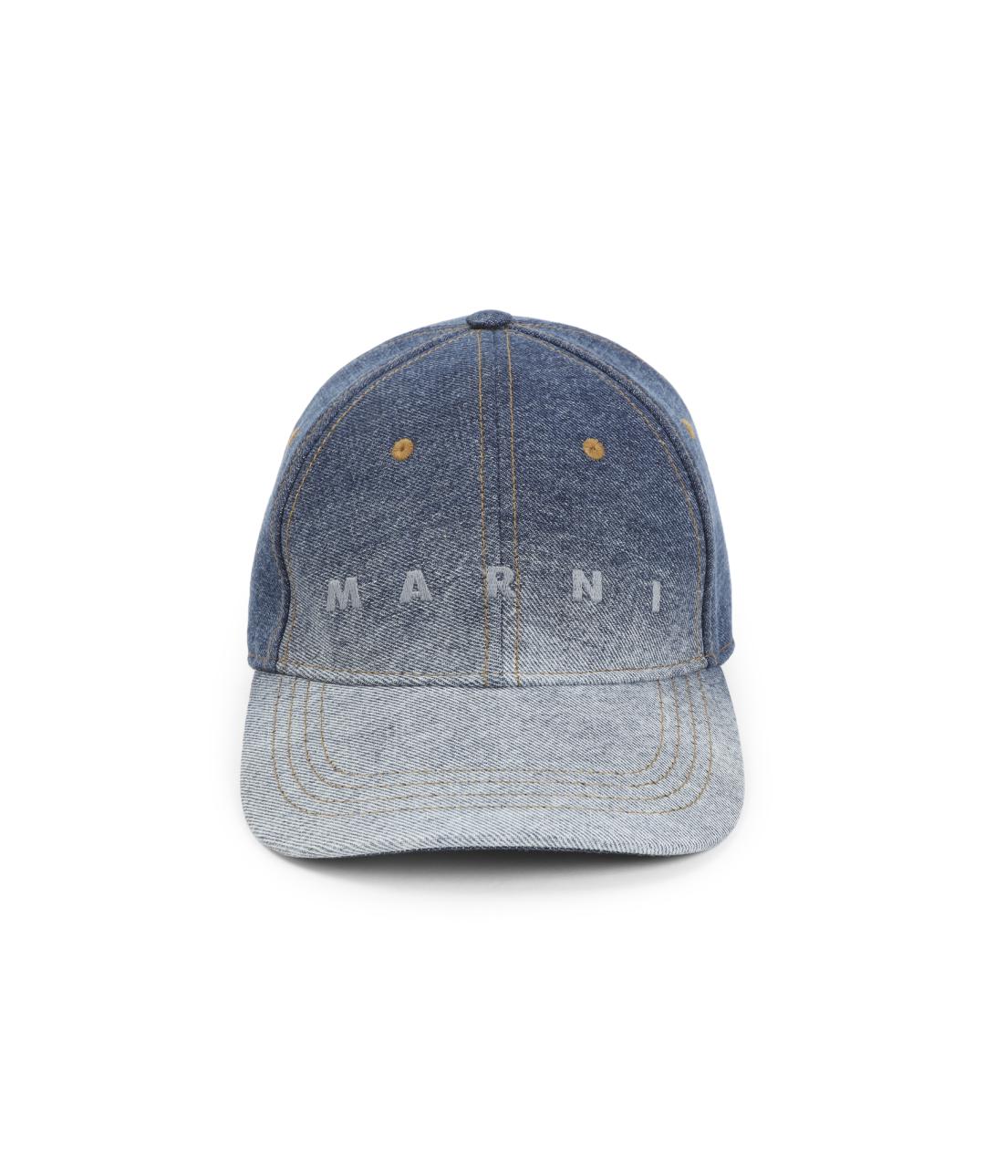 MARNI Синяя хлопковая кепка/бейсболка, фото 1